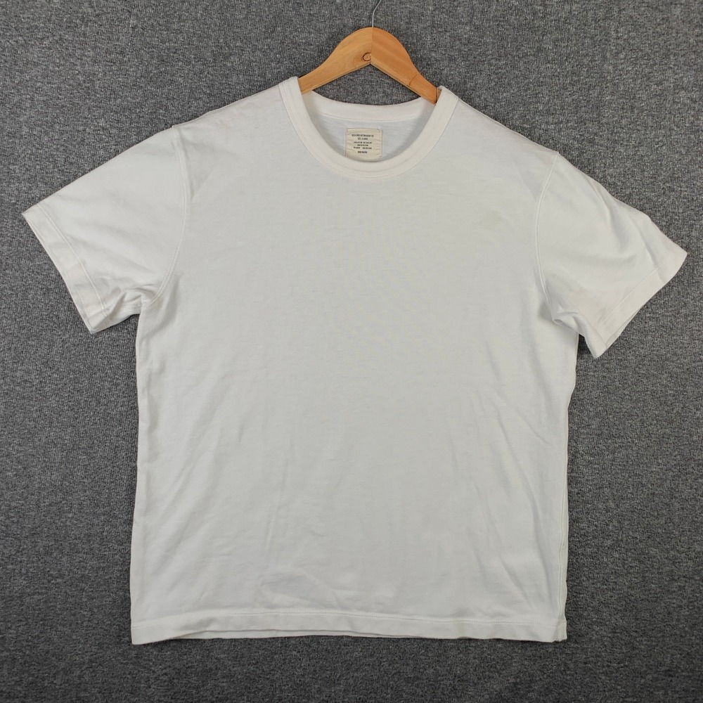 Buck Mason Field Spec Tee Shirt Men XL Cotton White Crewneck Heavyweight